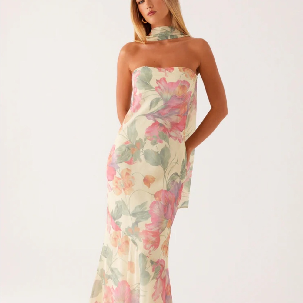 Floral Strapless Dress